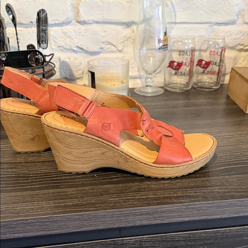 Born Women's Orange Woven Sandals - Picture 4 of 7
